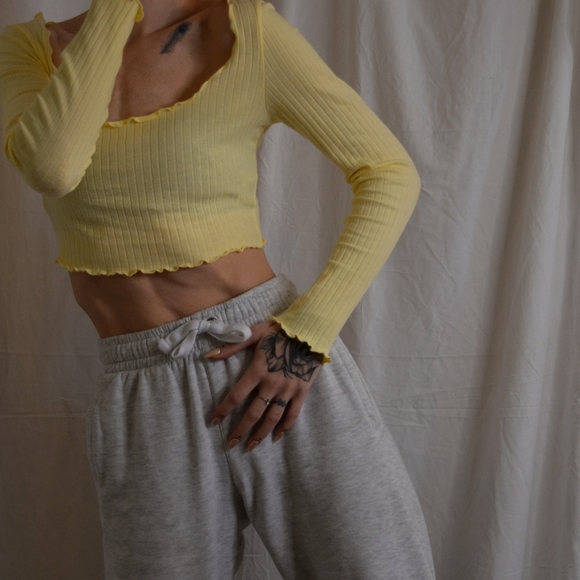 Crop top jaune pastel - Picture 5 of 8